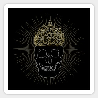 Skull King Crown Sticker